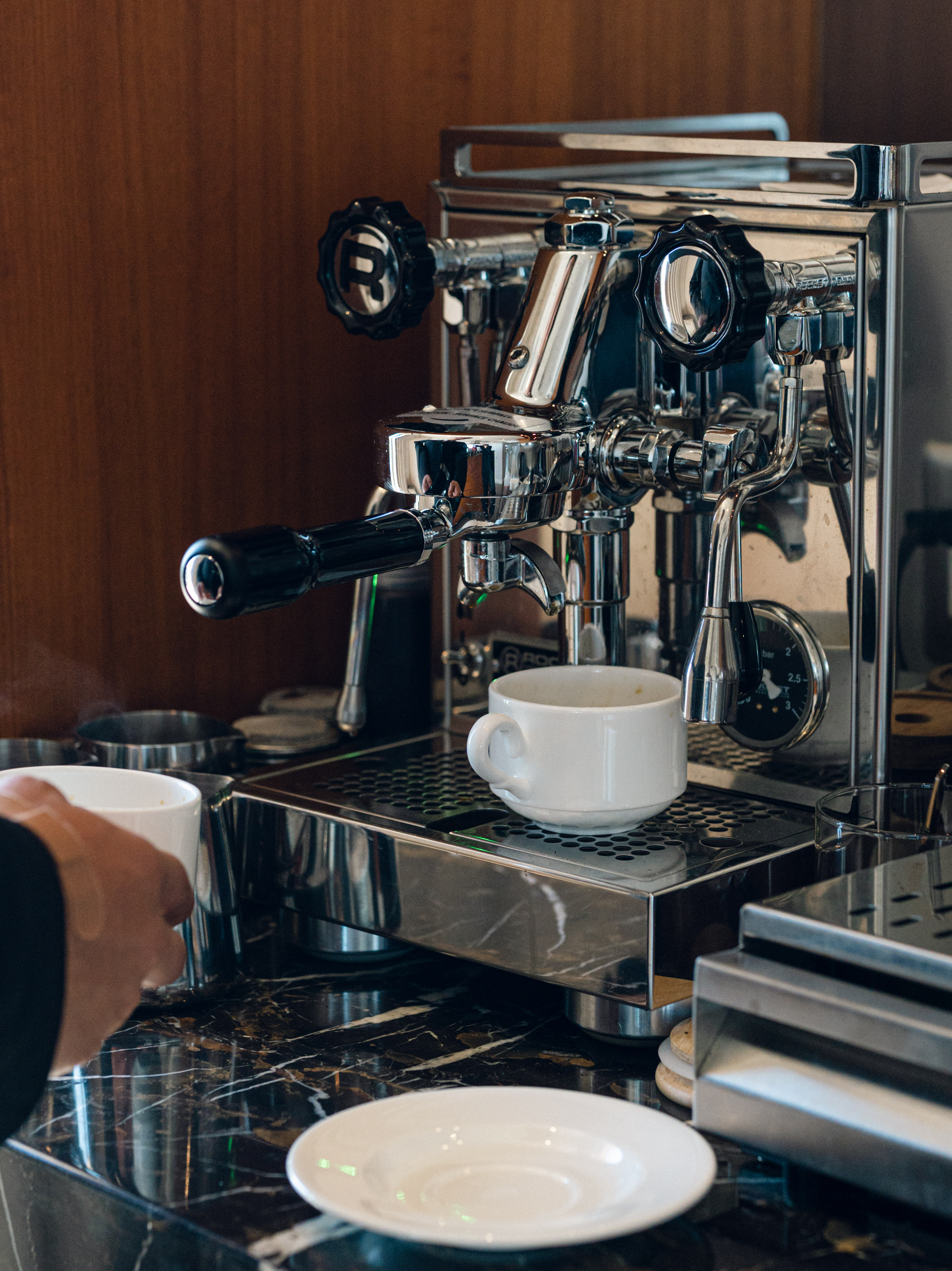 Espresso machine setup